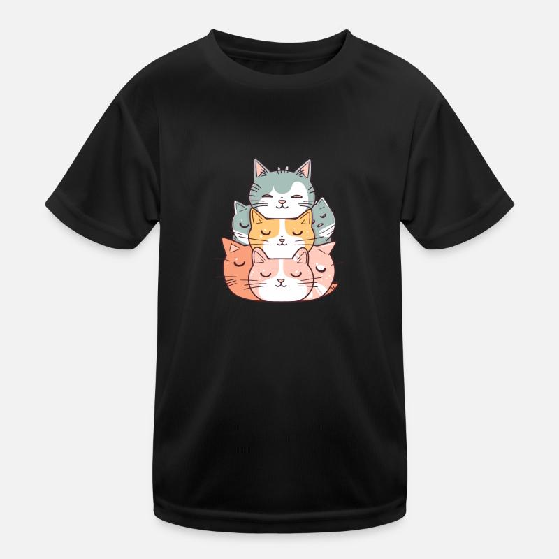 Chat - Style Kawaii T-shirt sport Enfant
