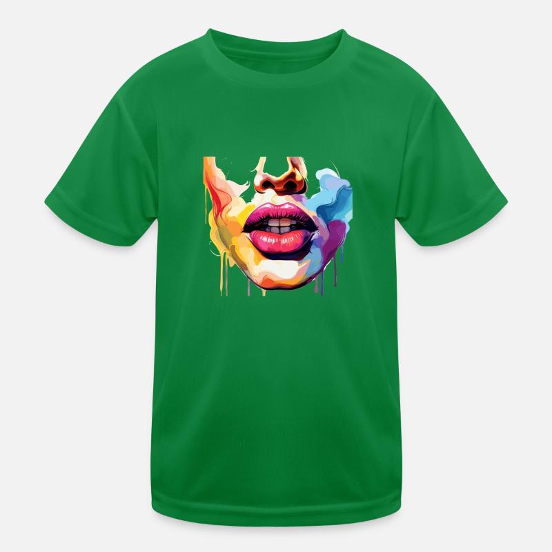 half face Kids Functional T-Shirt