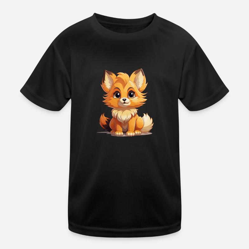 Fuchs - Kawaii Style Kinder Funktions-T-Shirt