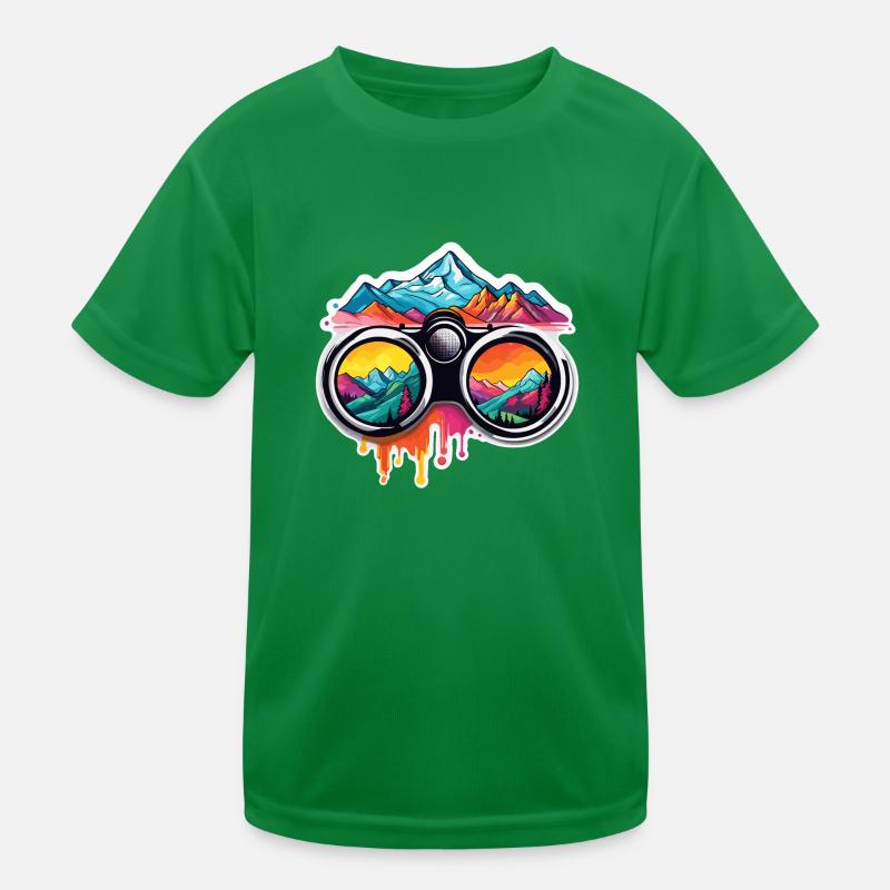 Fernglas / Beobachtung / Observation / Abenteuer Kinder Funktions-T-Shirt