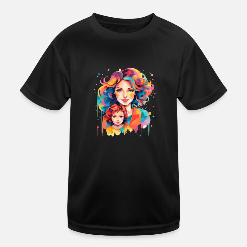 Mutter & Tochter Kinder Funktions-T-Shirt