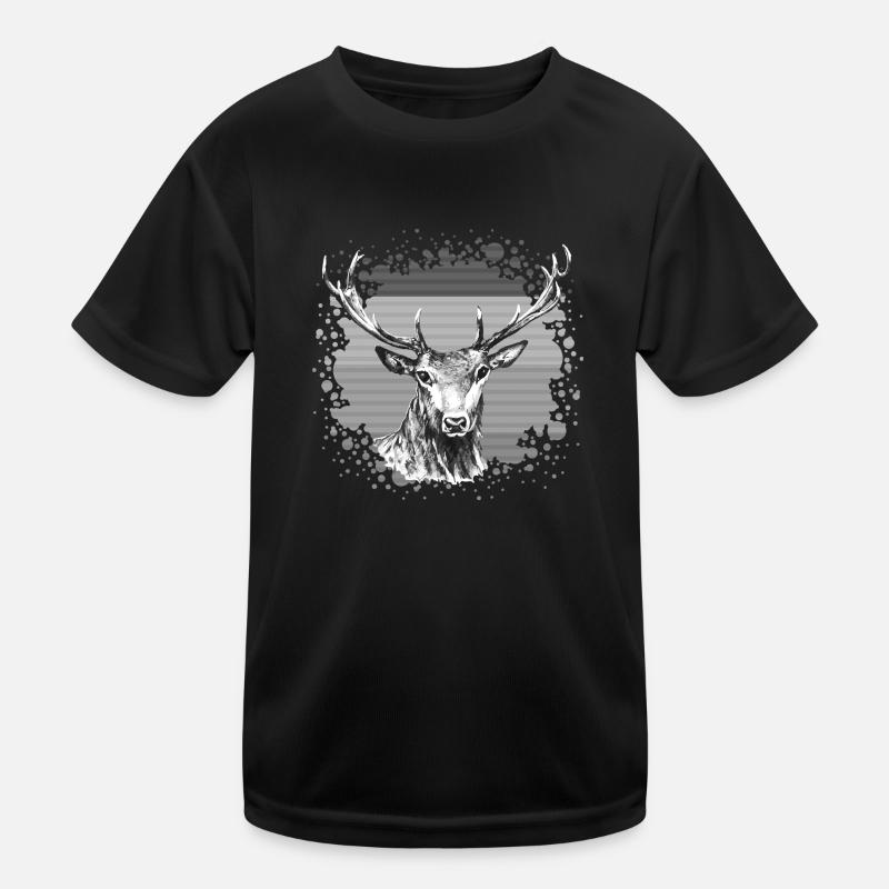 Hirsch Kinder Funktions-T-Shirt