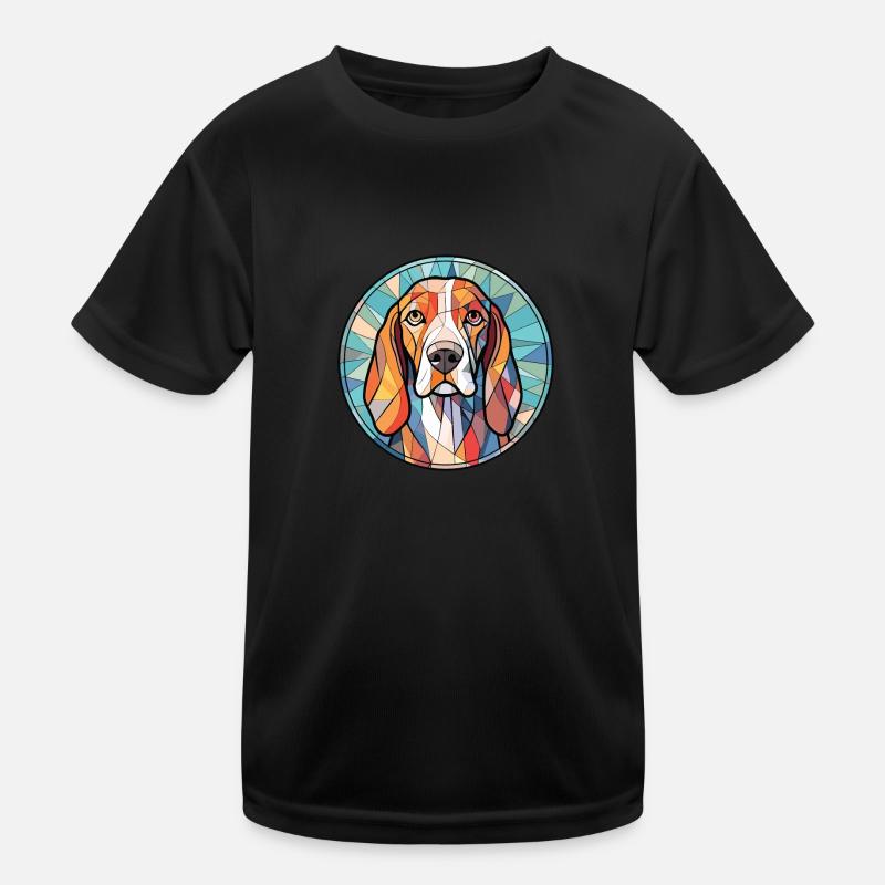 Treeing Walker Coonhound Hunderasse Aquarell Kinder Funktions-T-Shirt