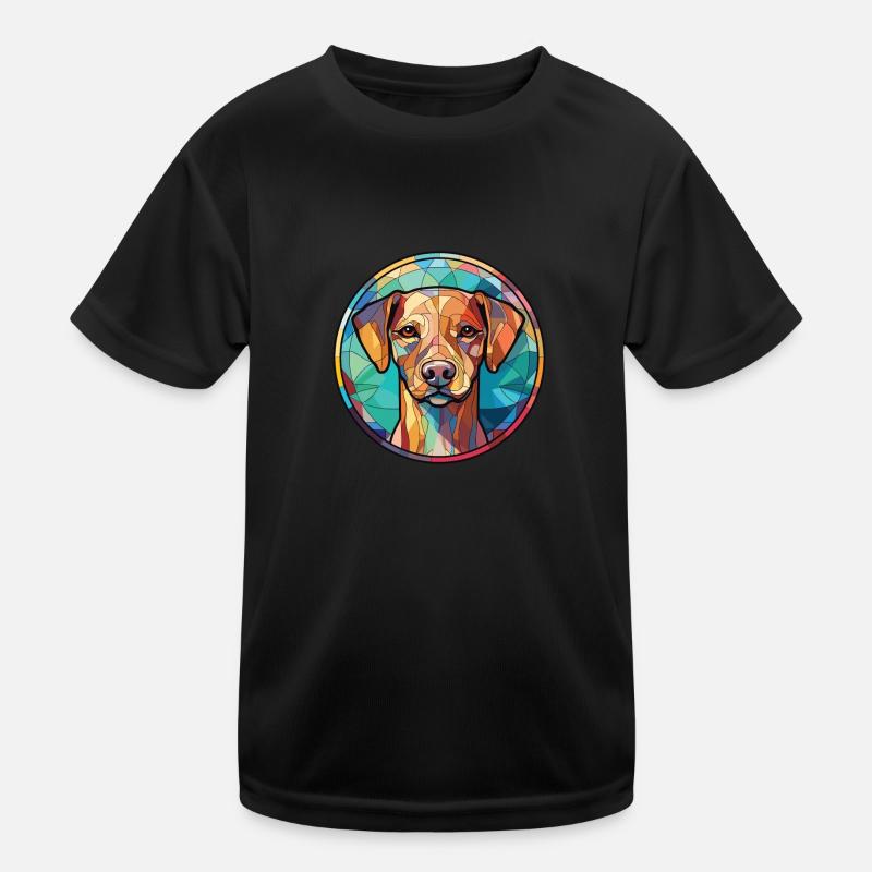 Cao De Castro Laboreiro Hunderasse Aquarellglas Kinder Funktions-T-Shirt