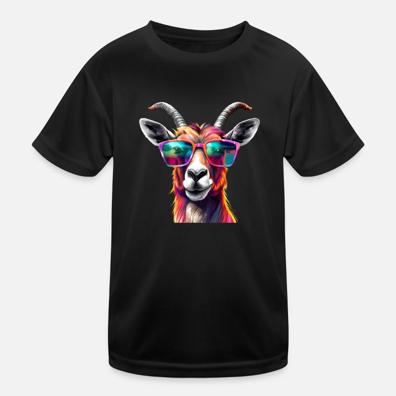 Antilopen Sonnenbrille Kinder Funktions-T-Shirt