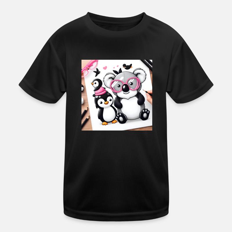 Koala and penguin Kids Functional T-Shirt