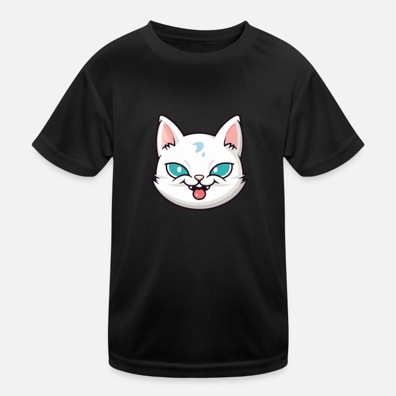 Burmilla chat dessin animé aquarelle illustration T-shirt sport Enfant