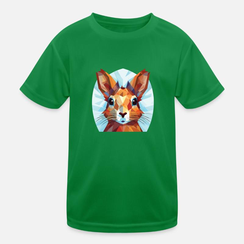 Illustration animale aquarelle colorée d'écureuil T-shirt sport Enfant