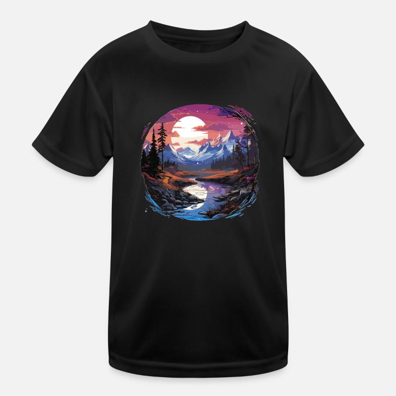 Paysage - Illustration T-shirt sport Enfant