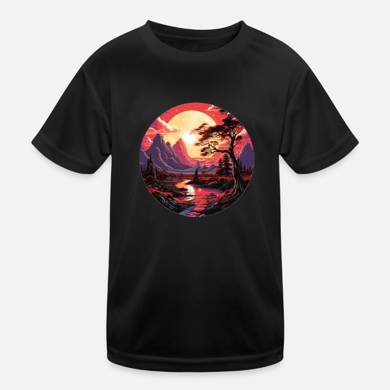 Paysage - Illustration T-shirt sport Enfant