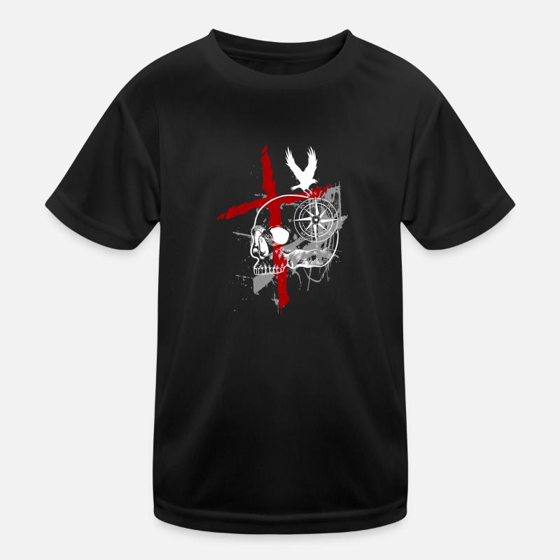 Style Tattoo-Style Cool Horror Kinder Funktions-T-Shirt