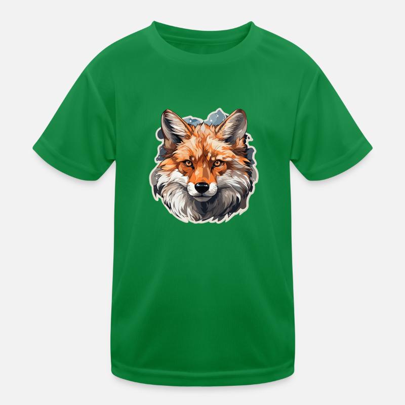 Fuchs - Illustration Kinder Funktions-T-Shirt