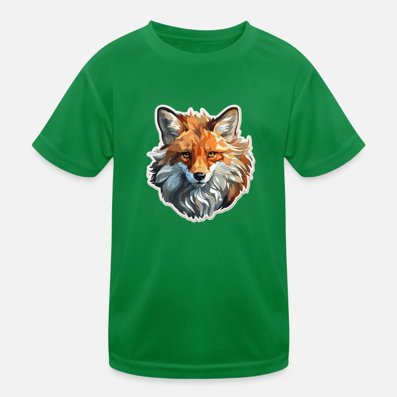 Fuchs - Illustration Kinder Funktions-T-Shirt