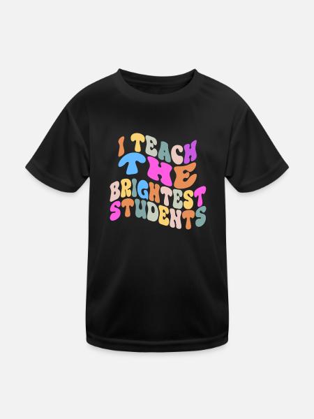 Ich unterrichte die klügsten Schüler Vintage Lustig Unterrichten - Kinder Funktions-T-Shirt - Schwarz - Vorne