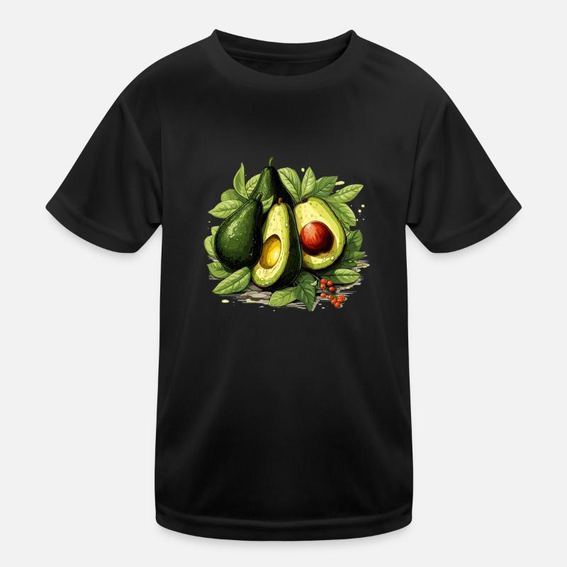Avocado - Illustration Kids Functional T-Shirt