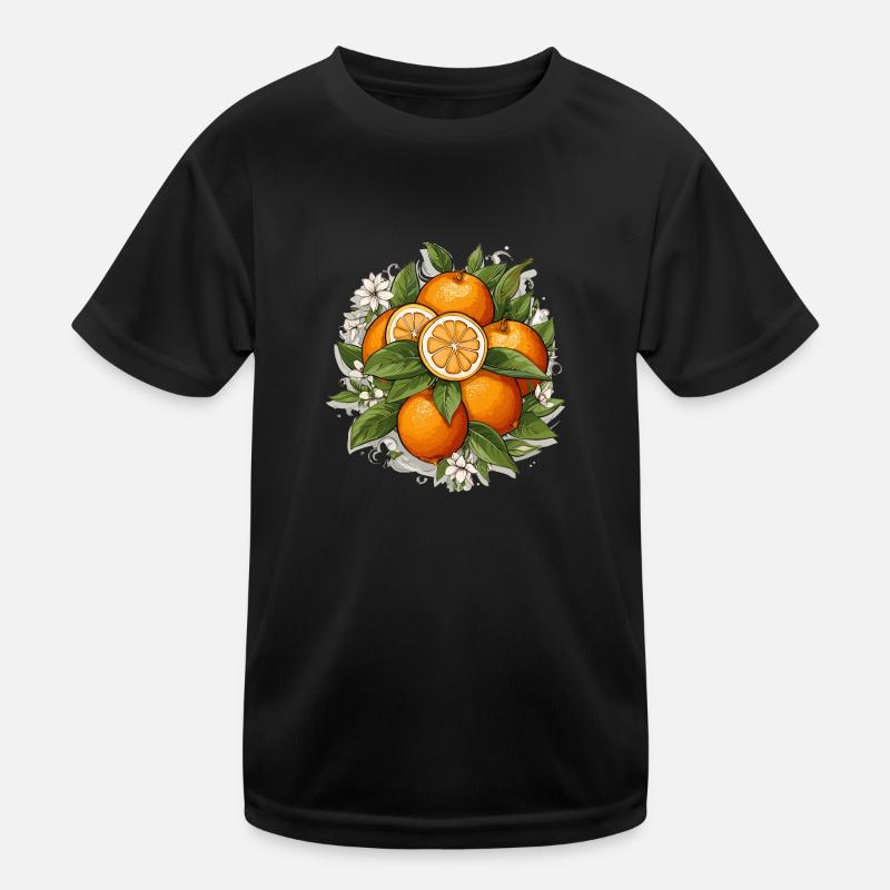 Orange - Illustration Kinder Funktions-T-Shirt