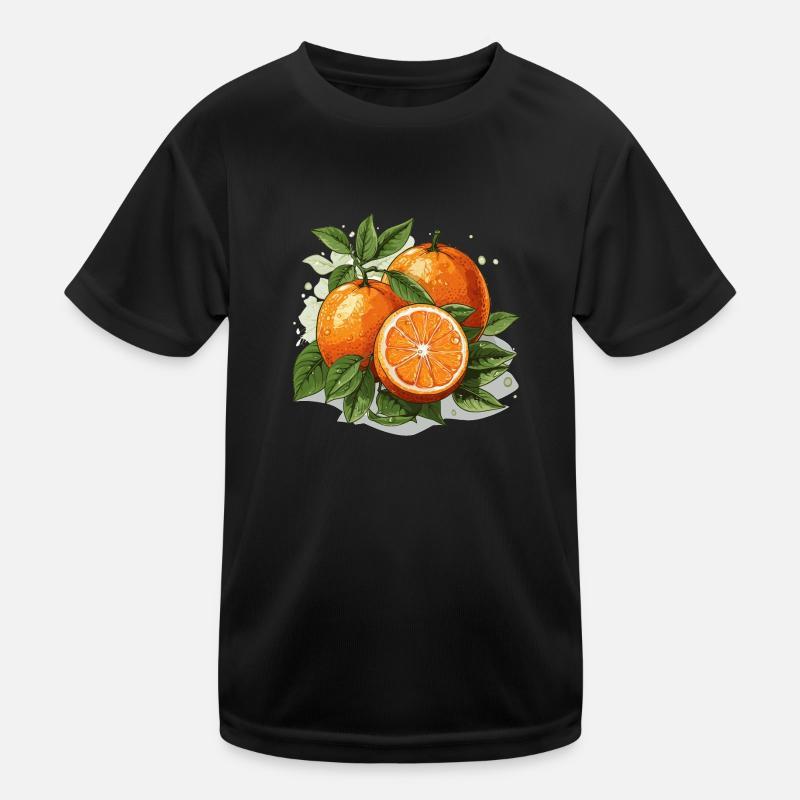 Orange - Illustration Kinder Funktions-T-Shirt