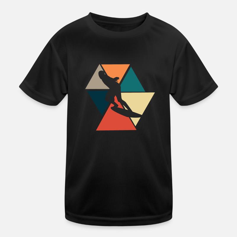 Vintage Retro Surf - Surf Geschenkidee Kinder Funktions-T-Shirt