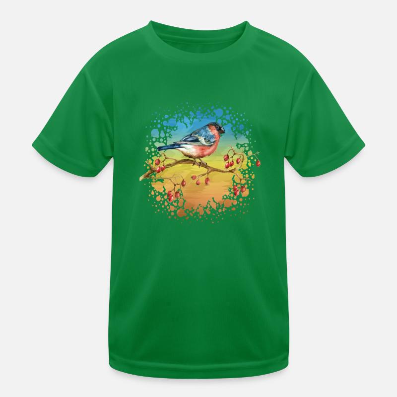 Bunter Vogel Kinder Funktions-T-Shirt
