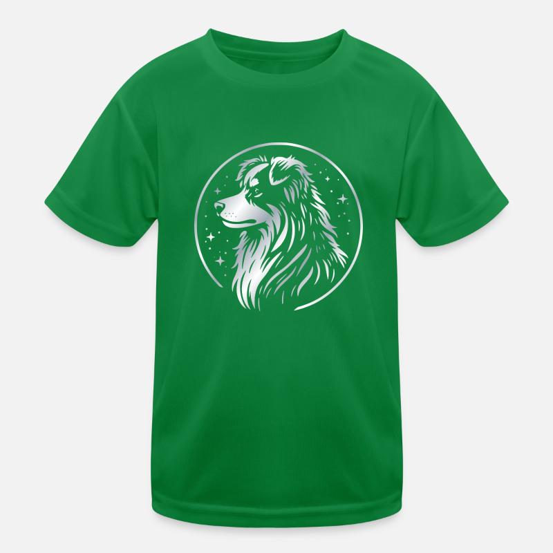 Traumhund Aussie silber Kinder Funktions-T-Shirt