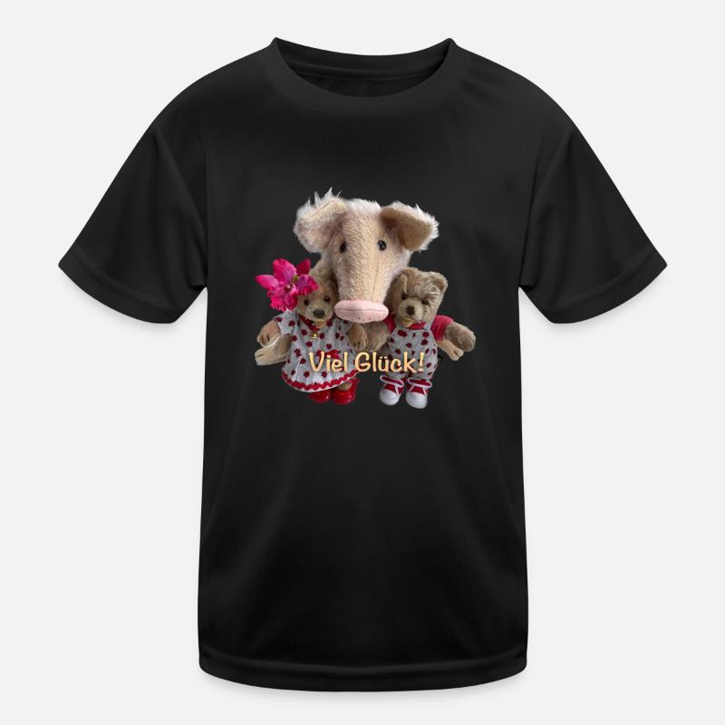 Viel Glück Kinder Funktions-T-Shirt