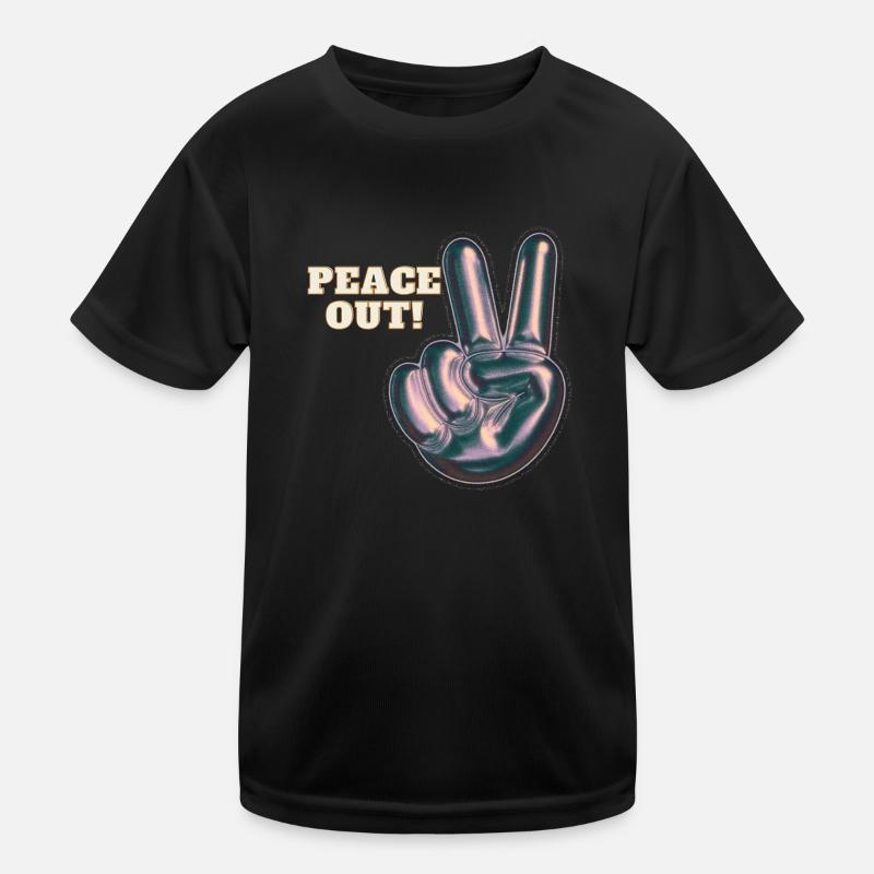 Peace out! Kids Functional T-Shirt