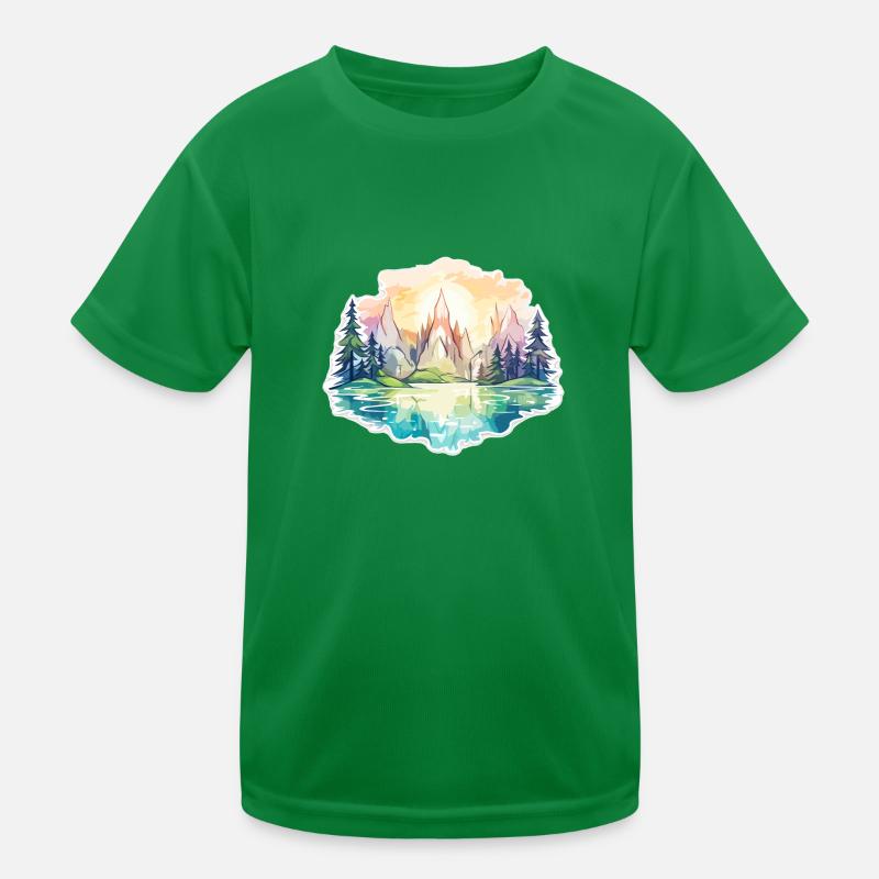 Landscape - Illustration Kids Functional T-Shirt