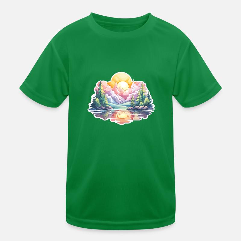Landscape - Illustration Kids Functional T-Shirt