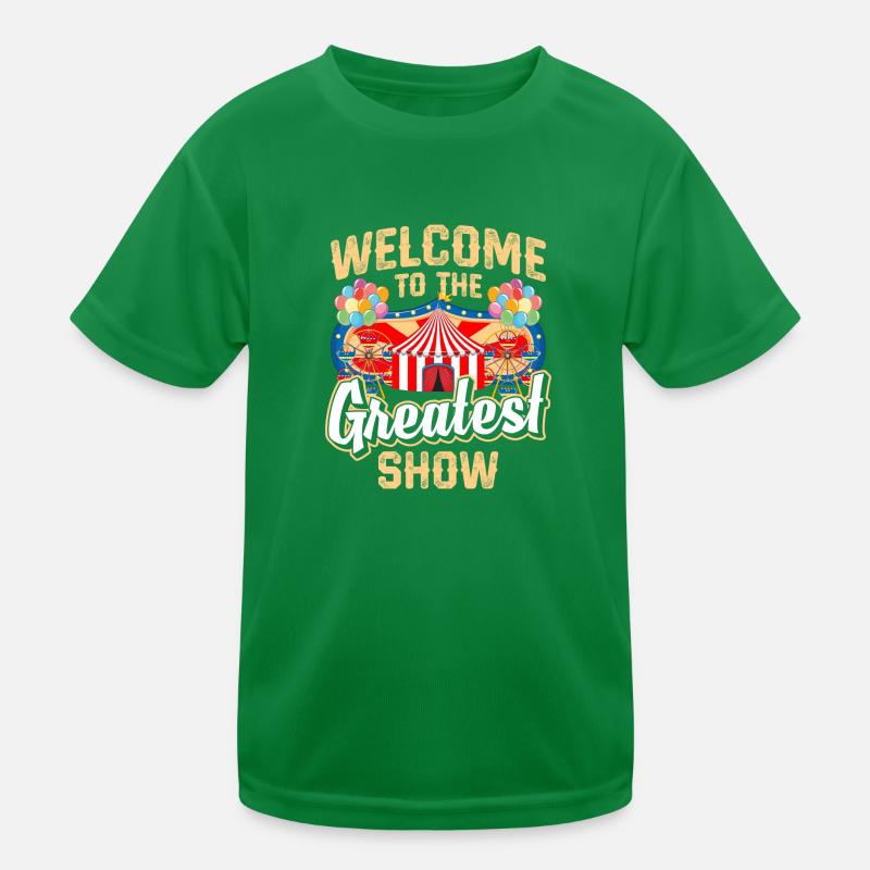 Manege Vintage Ringmaster Ringmeister Kids Functional T-Shirt