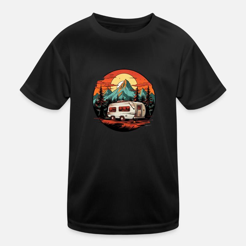 Camper Kinder Funktions-T-Shirt