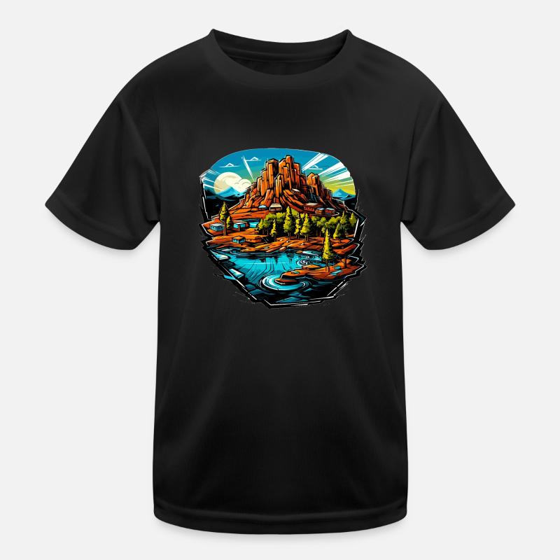 Paysage - Illustration T-shirt sport Enfant