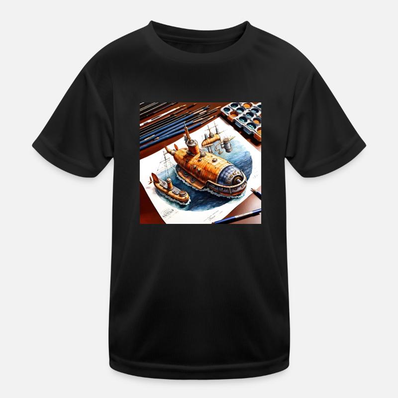 U-Boot Nr. 5 Kinder Funktions-T-Shirt