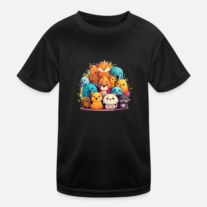 Animal Parade : Variété colorée et affectueuse T-shirt sport Enfant
