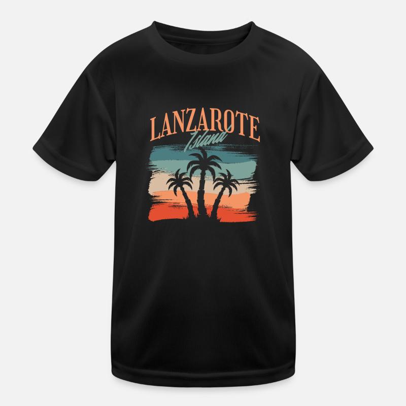 Lanzarote Island Canary Islands Kids Functional T-Shirt