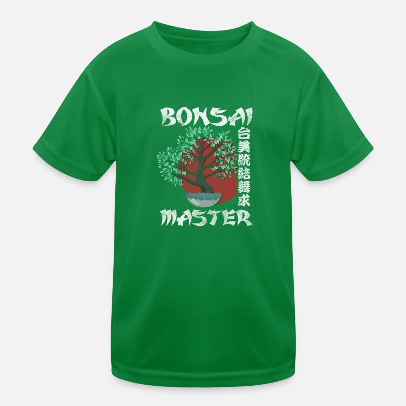 Bonsai Tree Art Meditation Buddhism Kids Functional T-Shirt
