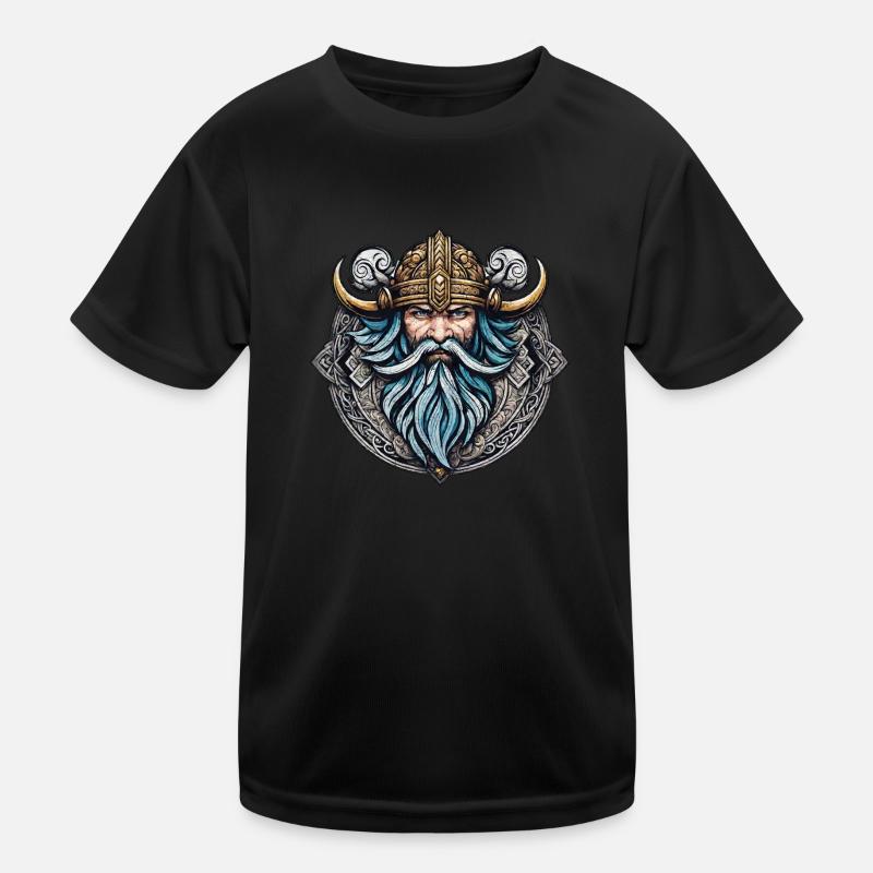 Wikinger Odin Thor Walhalla Kinder Funktions-T-Shirt