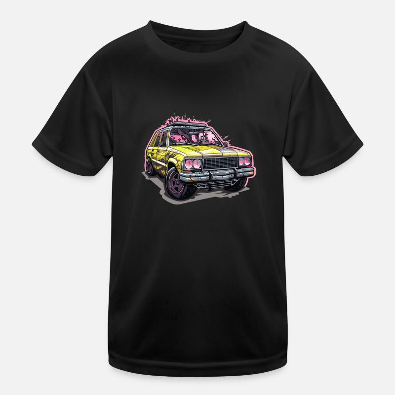 Car - Illustration Kids Functional T-Shirt
