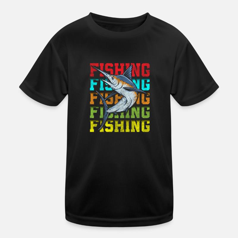 fishing, perch, bait, pike Kids Functional T-Shirt