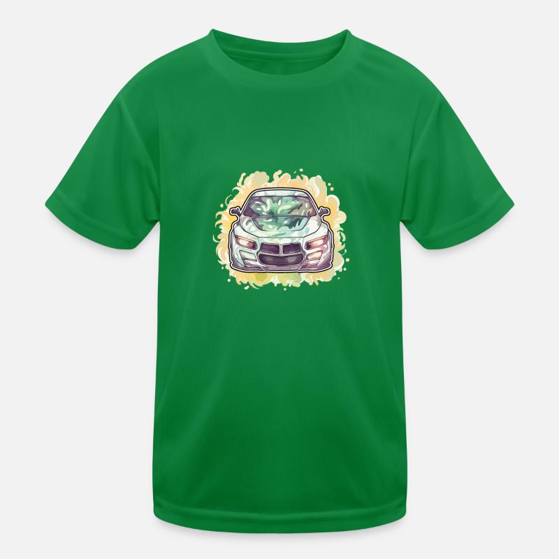 Car - Illustration Kids Functional T-Shirt