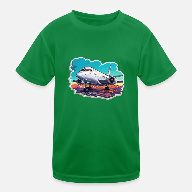 Avion - illustration T-shirt sport Enfant
