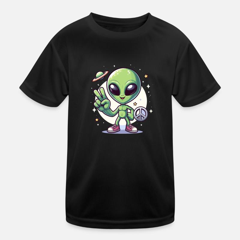 Cartoon Alien Kids Functional T-Shirt