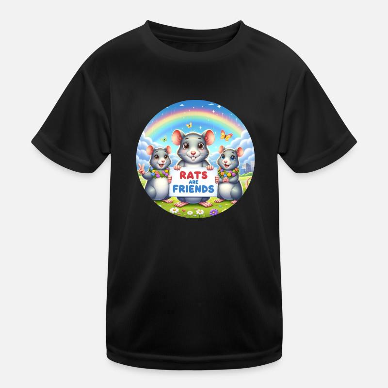 Ratten sind Freunde Kinder Funktions-T-Shirt