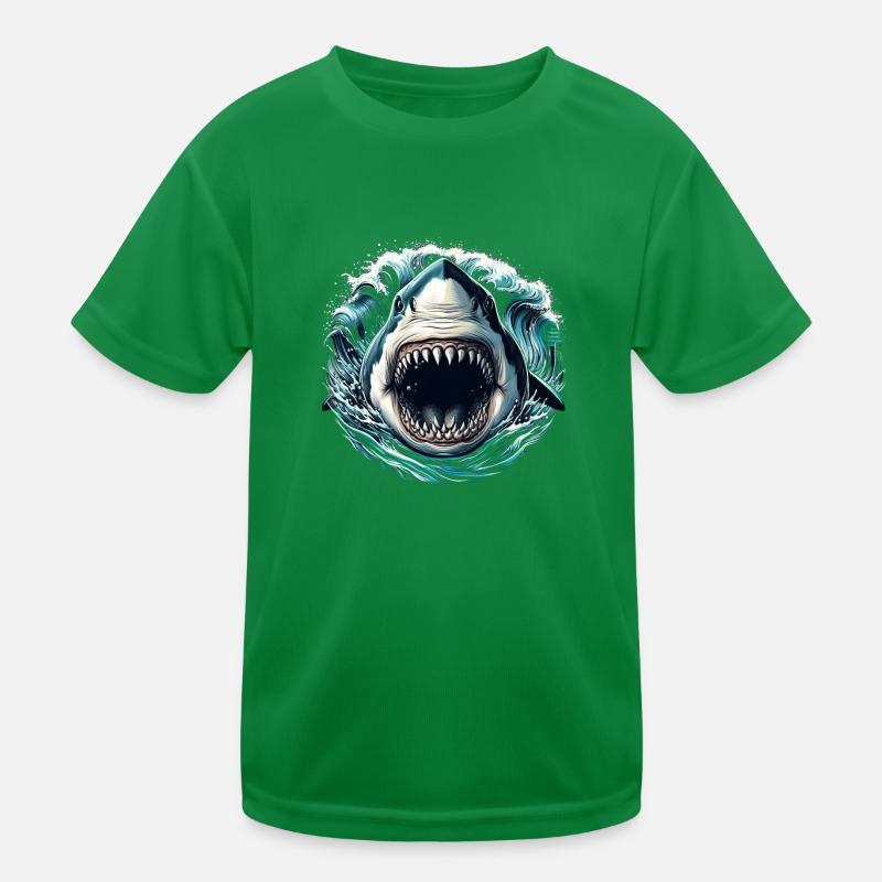 Attaque de requin T-shirt sport Enfant