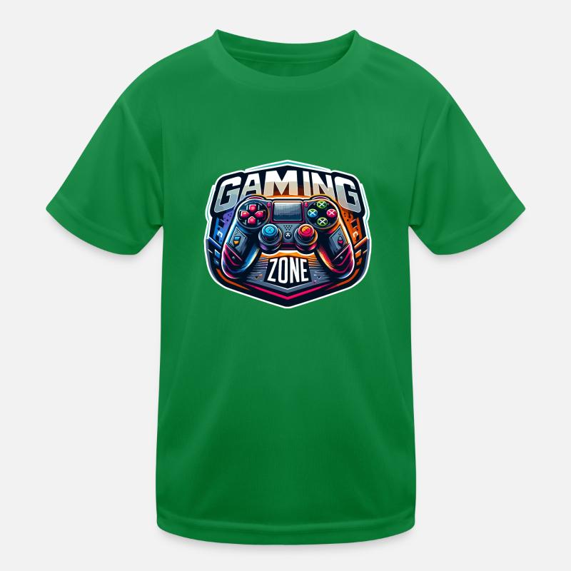 Gaming Zone - Controller Illustration Kids Functional T-Shirt