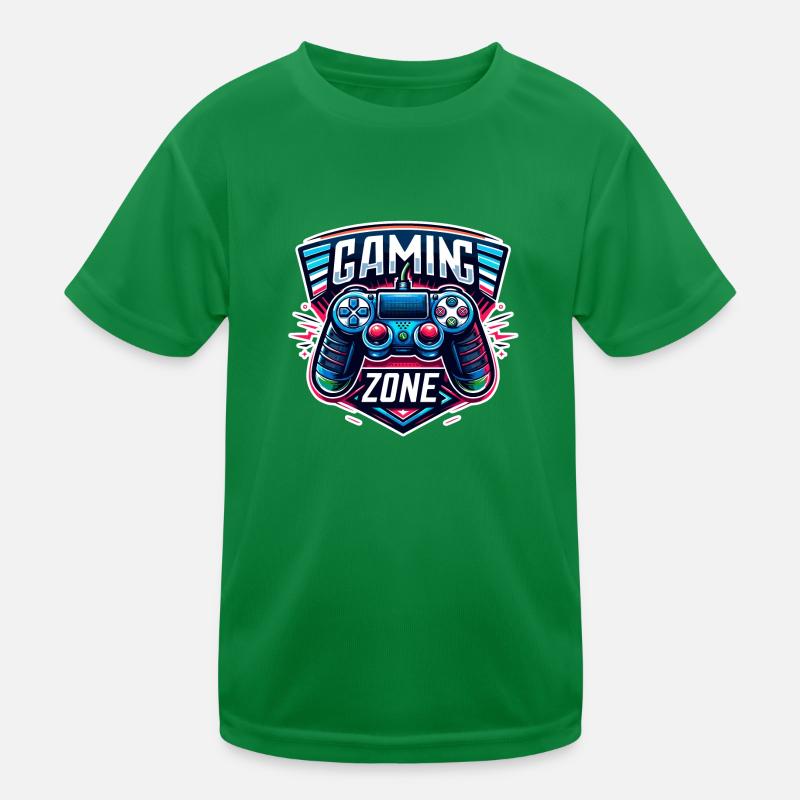 Gaming Zone - Controller Illustration Kids Functional T-Shirt