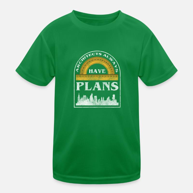 Designer Construction Job Builder Kids Functional T-Shirt
