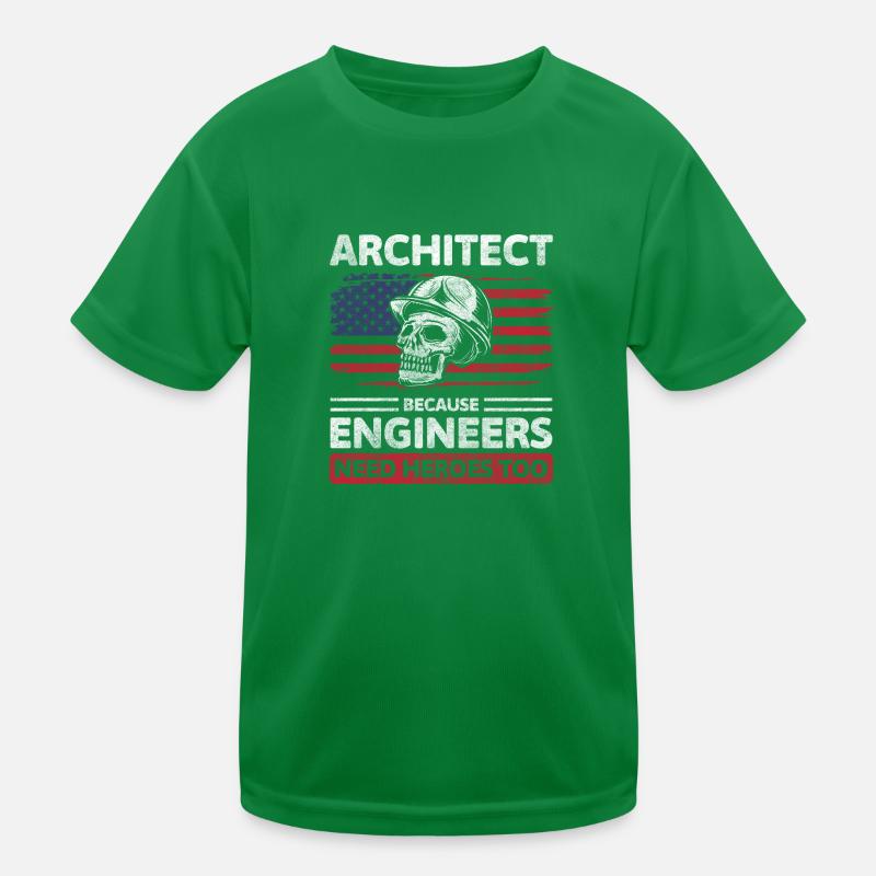 Architect Builder Kids Functional T-Shirt