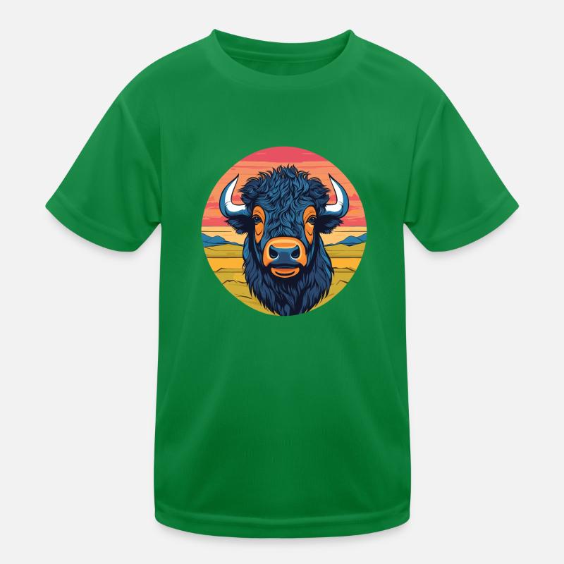 Bison Kids Functional T-Shirt