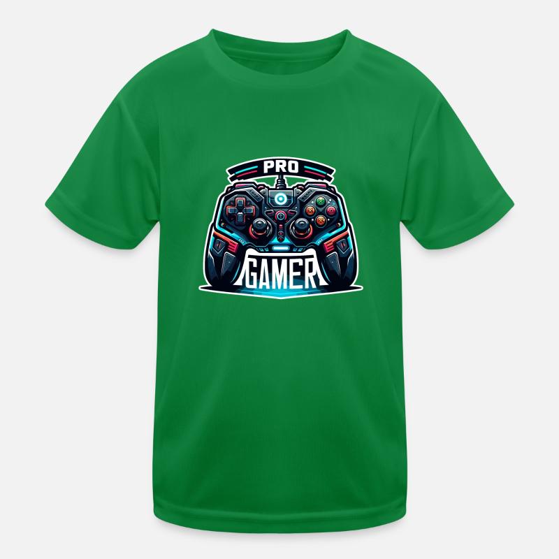 Pro Gamer - Controller Illustration Kinder Funktions-T-Shirt