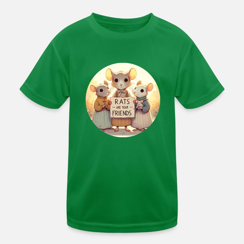Ratten sind Freunde Kinder Funktions-T-Shirt